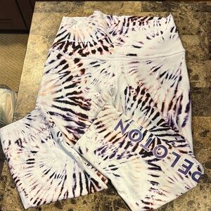 Kids Tie-Dye Leggings - Purple and Black